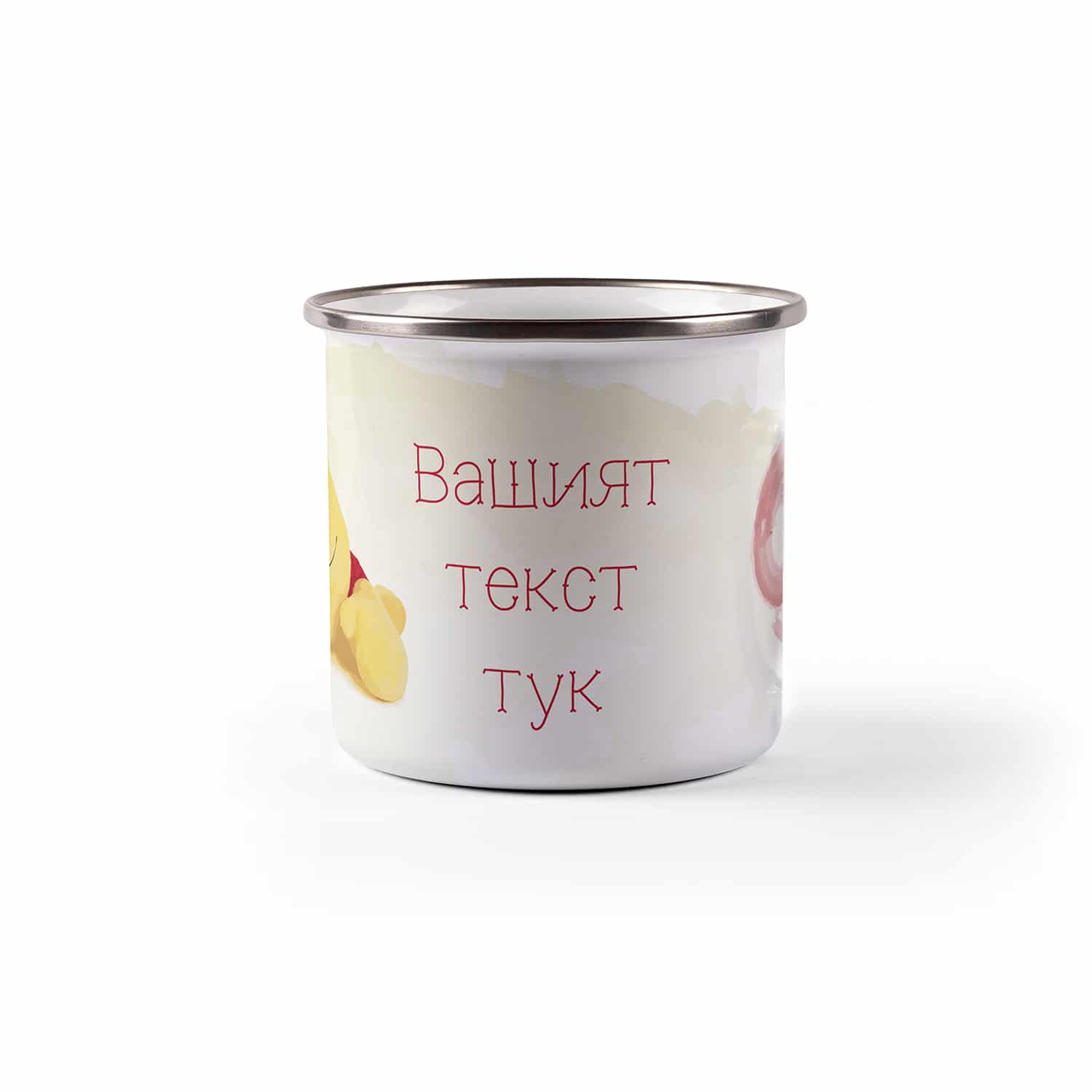 Емайлирано канче с надпис - Зодия Рак