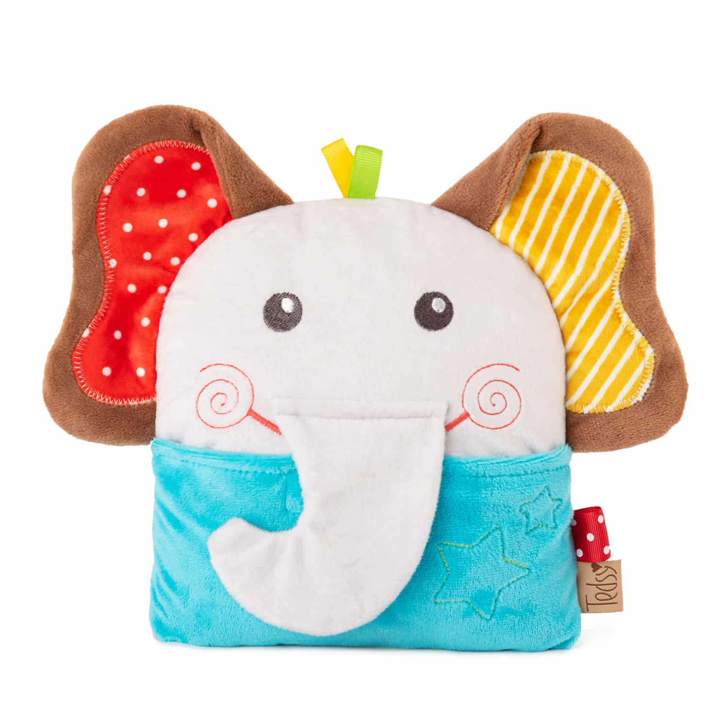 Бебешка плюшена играчка с черешови костилки Слонче - Buddy the elephant